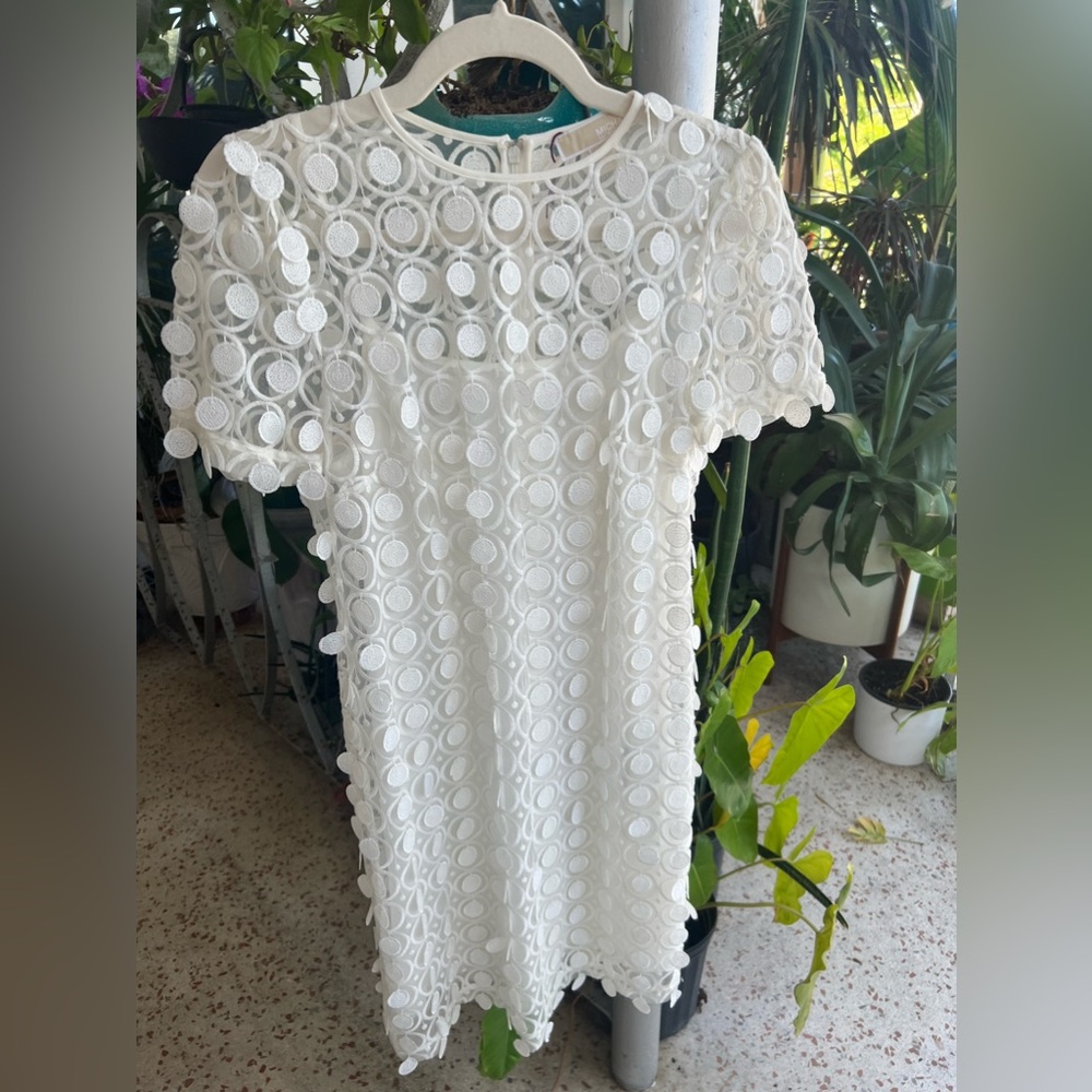 Michael Kors white eyelet dress